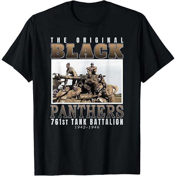 belvet 国旗Tシャツブラック Amazon.com: Vintage 761st Tank Battalion Black Panthers V03 T